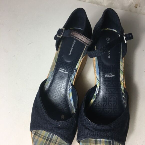 Rockport by Adidas sandals wedge cork SZ 10.5 - Picture 8 of 12